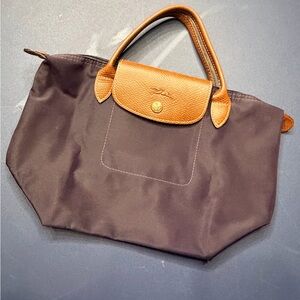 Longchamp Brown and Tan Tote